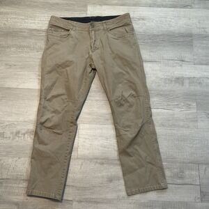 Kuhl Kanvus Jeans Pants Men's 38x30 Tan Khaki Hiking Canvas Stretch